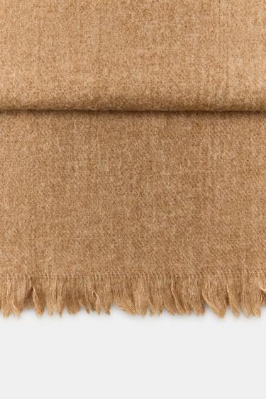 FOULARD UNI AVEC LAINE - Marron clair de Zara - Image 3