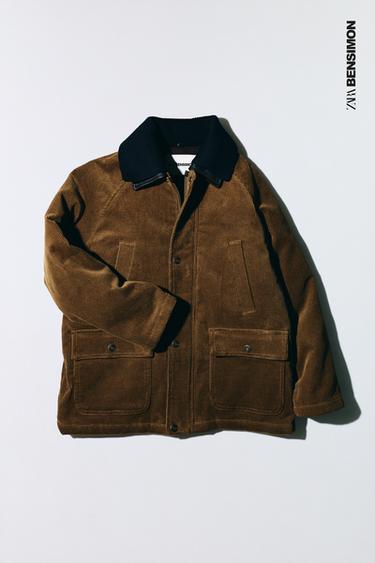 CHAQUETA PANA ACOLCHADA DOBRE COLO PEL DESMONTABLE BENSIMON ® X ZARA  - Marrón de Zara