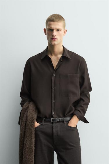 Chemise Zara Homme Slim Fit – Blanche – Taille EUR L (39/40) – Très Bon état