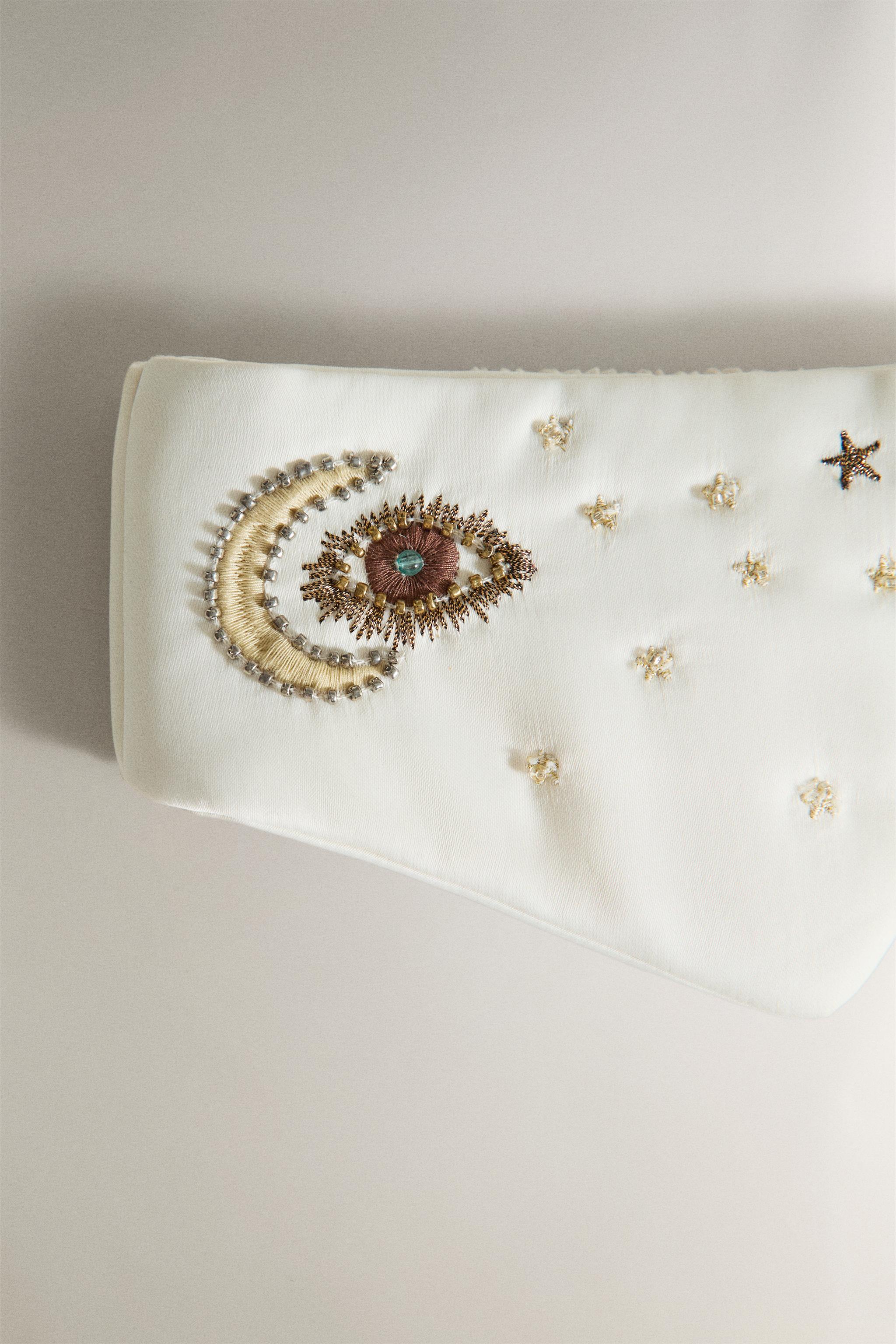 Женские сумки Zara EMBROIDERED EYE MASK MARISA BERENSON — фото 3