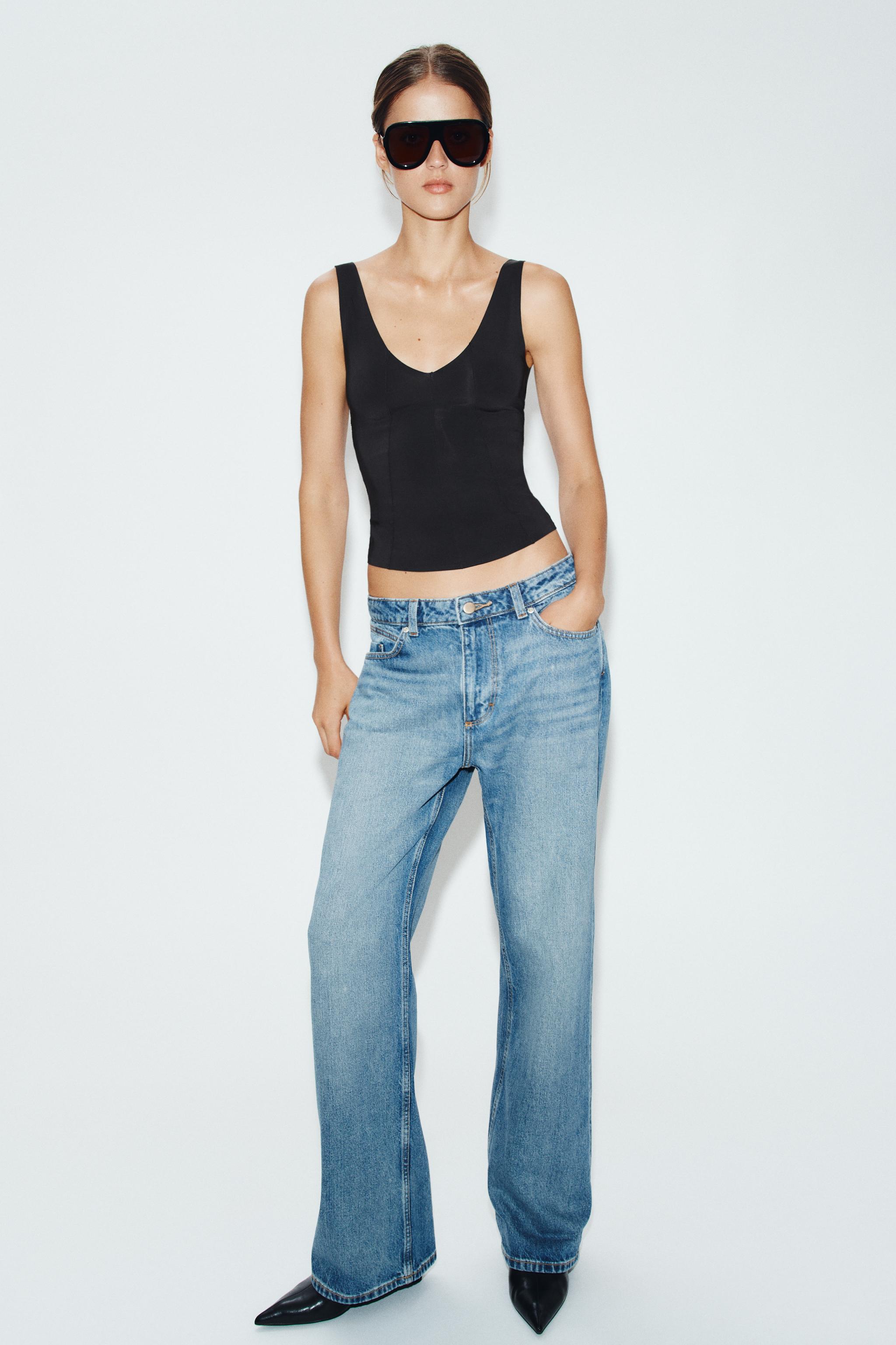 Zara V yaka poliamid top