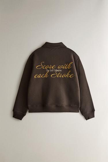 SWEAT DE GOLF - Marron de Zara - Image 3