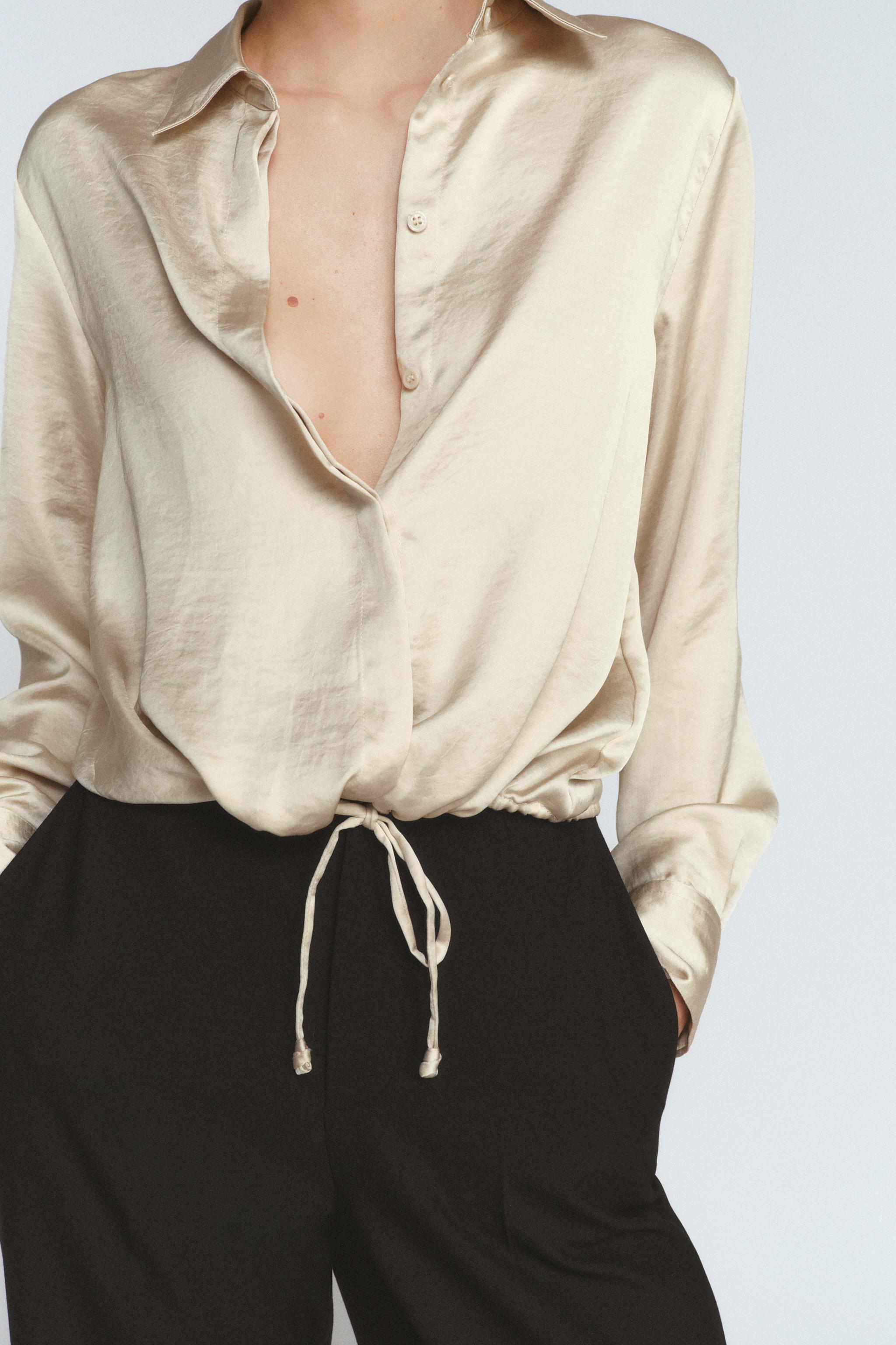 SATIN EFFECT SHIRT ZW COLLECTION