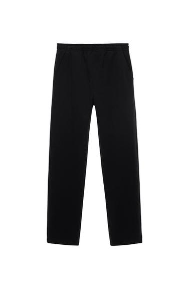 REGULAR FIT JOGGER TROUSERS - Black by Zara