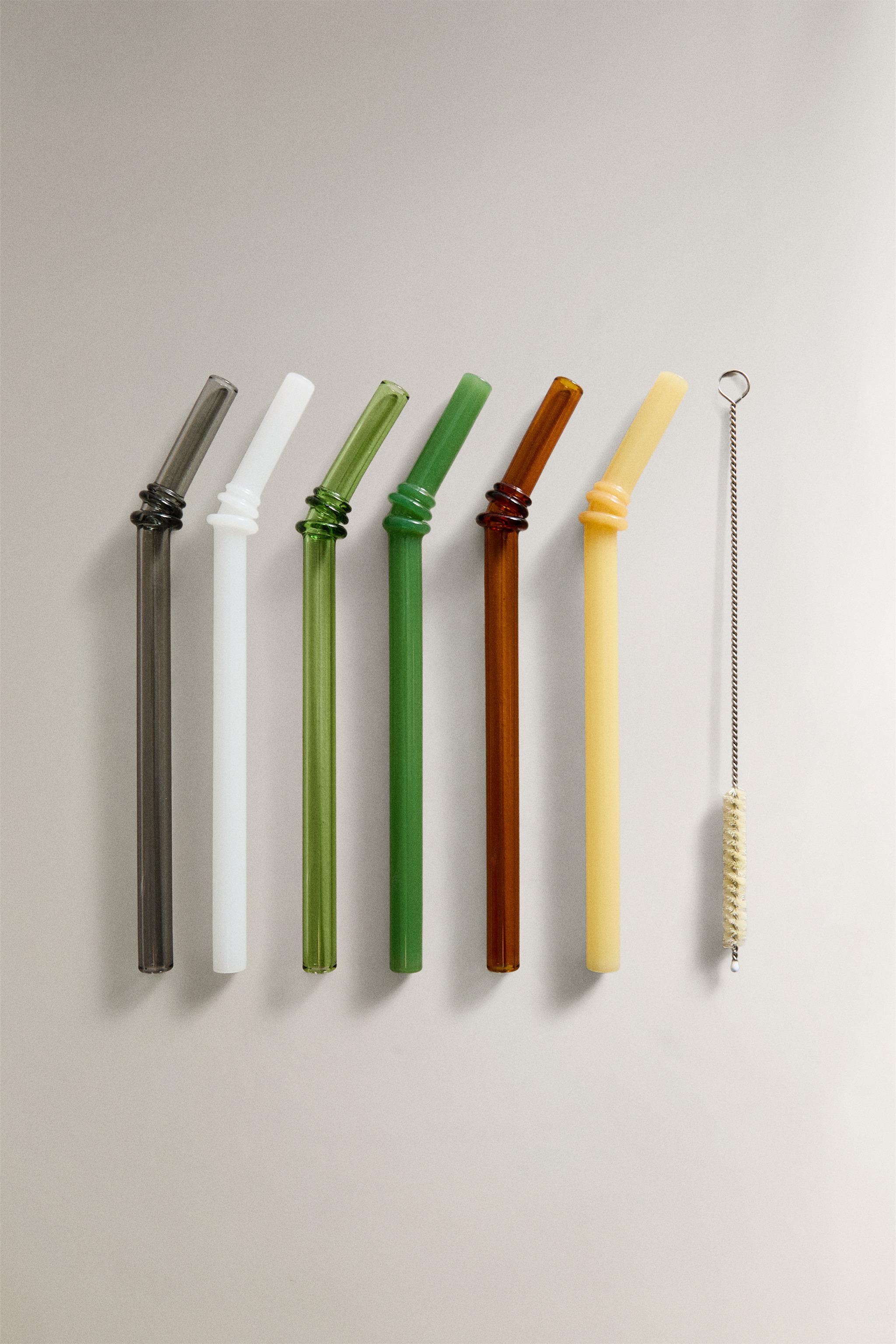 LOT PAILLES VERRE COULEURS (LOT DE 6)