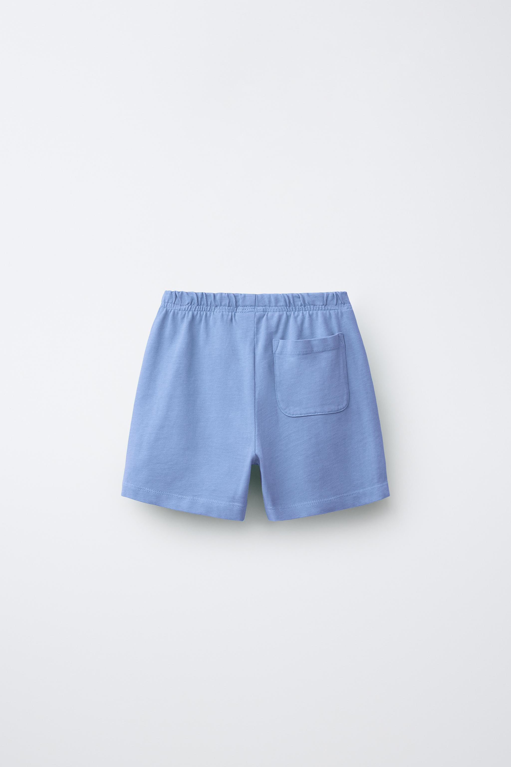 HEAVYWEIGHT BERMUDA SHORTS — Mid-blue