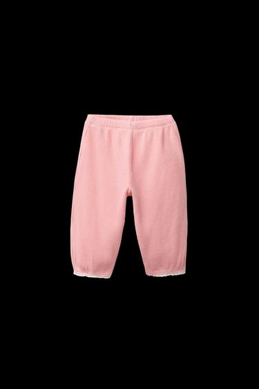 BAGGY-HOSE WAFFELPIKEE SPITZE - Rosa von Zara - Bild 0
