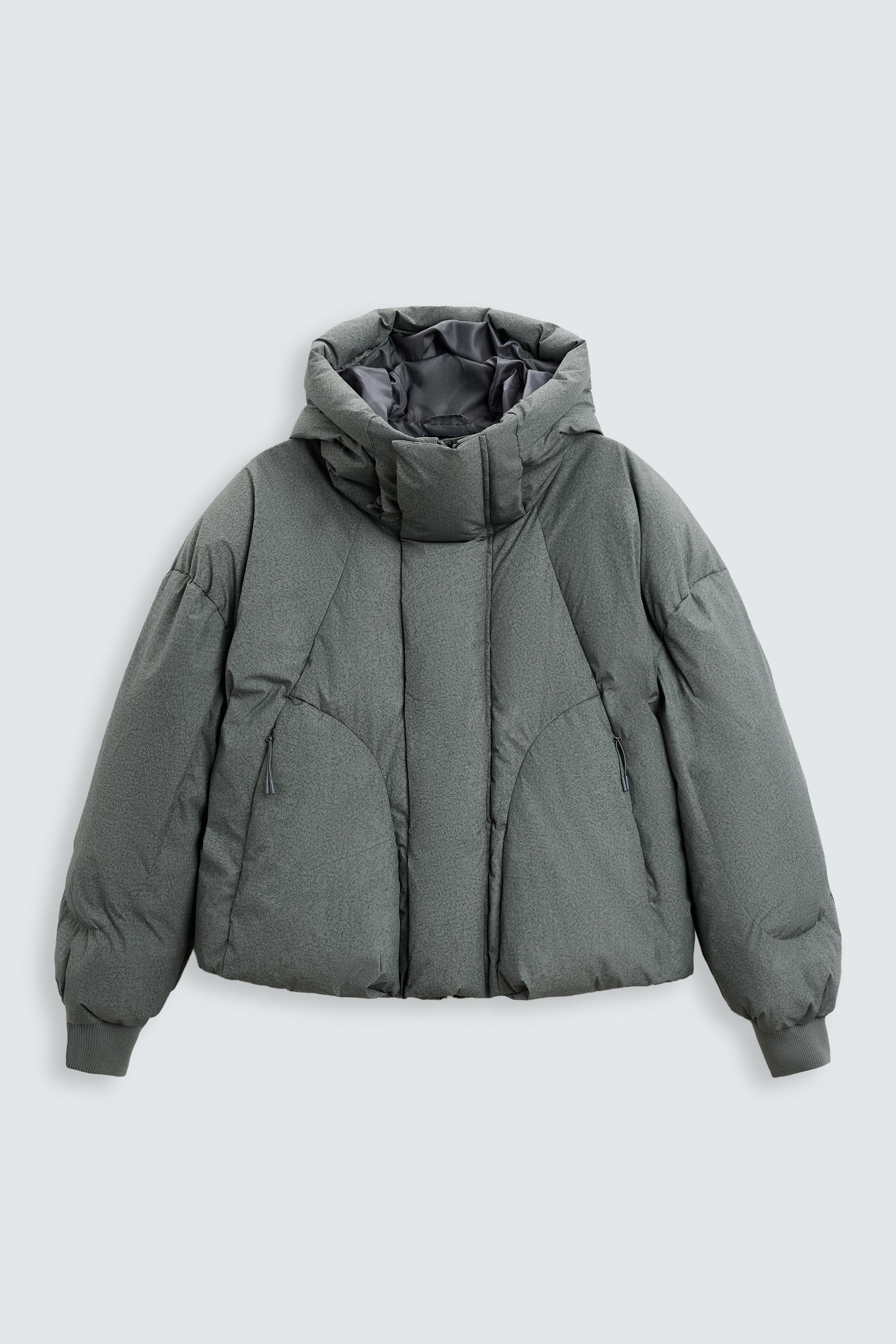 BOXY FIT PADDED JACKET - Stone | ZARA United States