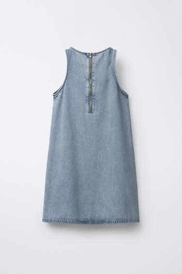 ROBE EN DENIM PERLES - Gris bleu de Zara - Image 1