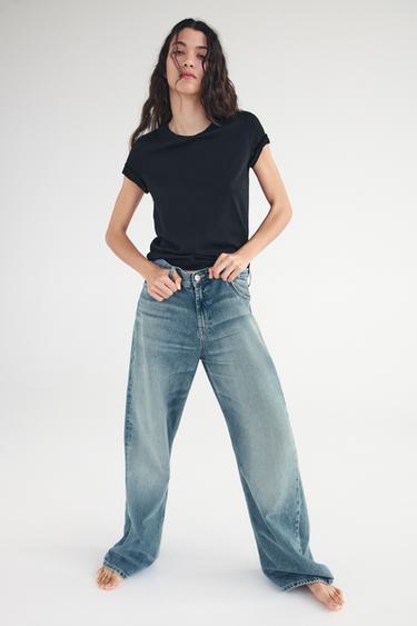 BASIC ROUND NECK T-SHIRT - Black by Zara - Image 0