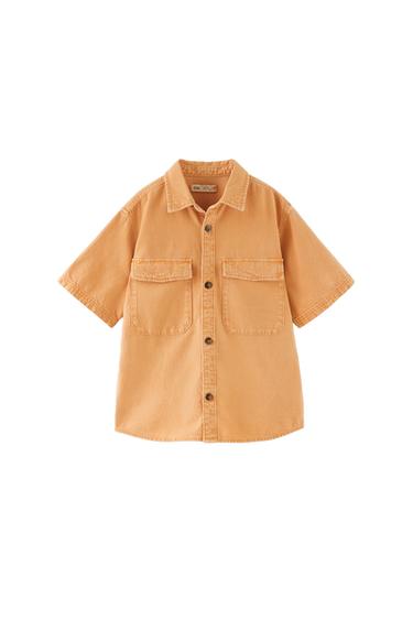 PATCH POCKET DENIM SHIRT