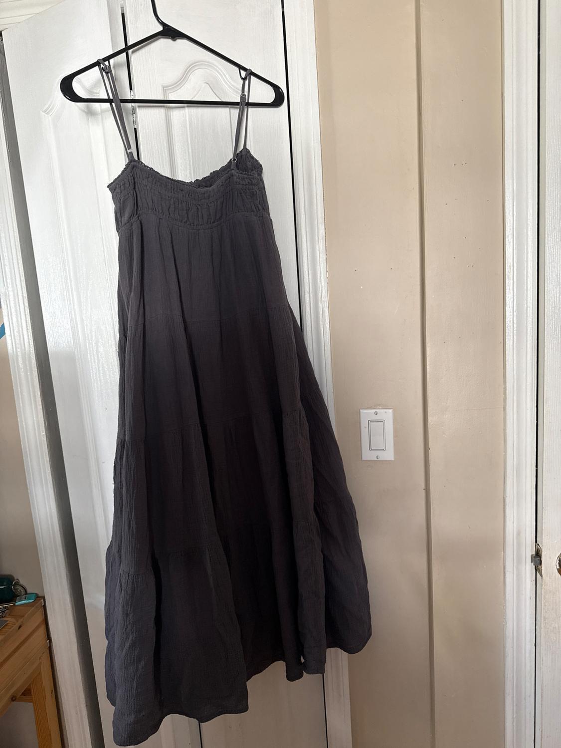 COTTON GAUZE MIDI DRESS - Image 3