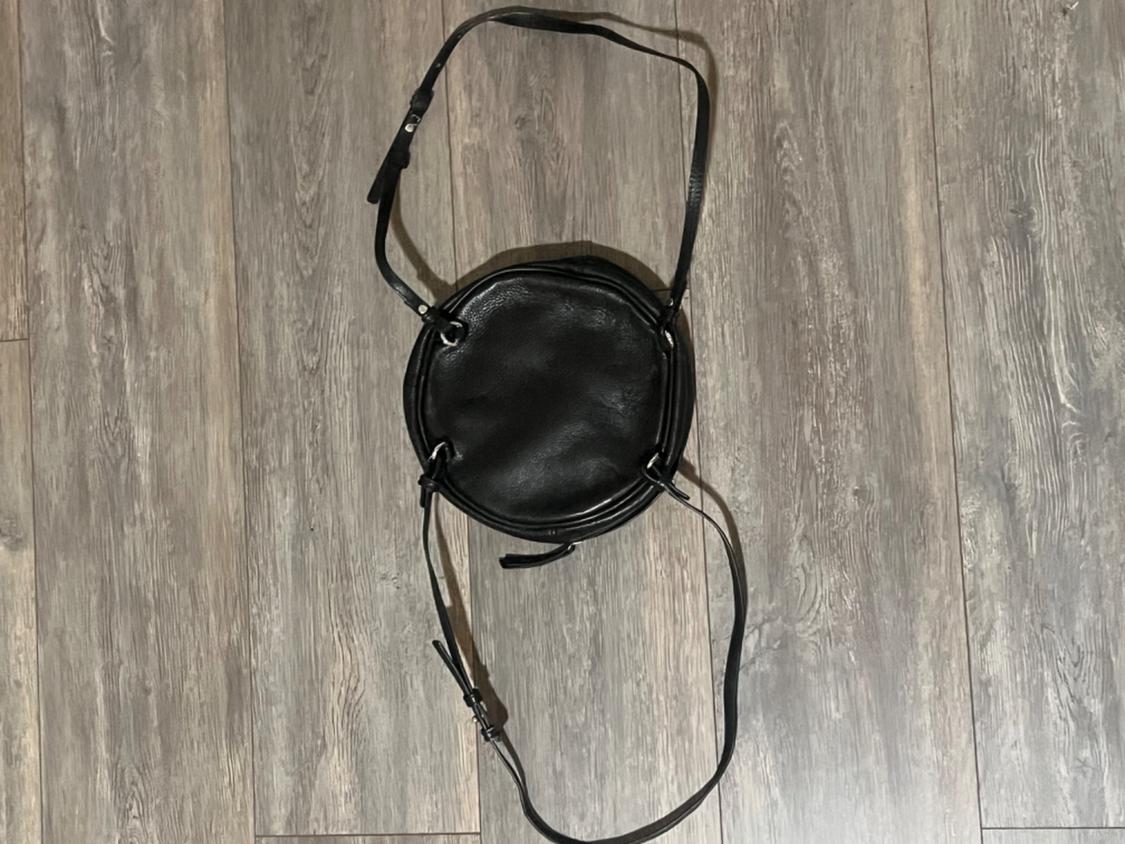 ROUND LEATHER BACKPACK WITH SILVER STUDS - Image 4