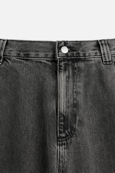 PANTALON DÉLAVÉ POCHE CARGO - Gris de Zara - Image 9