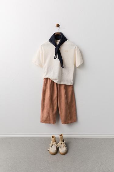 PANTALON BAGGY RUSTIQUE - Tuile de Zara