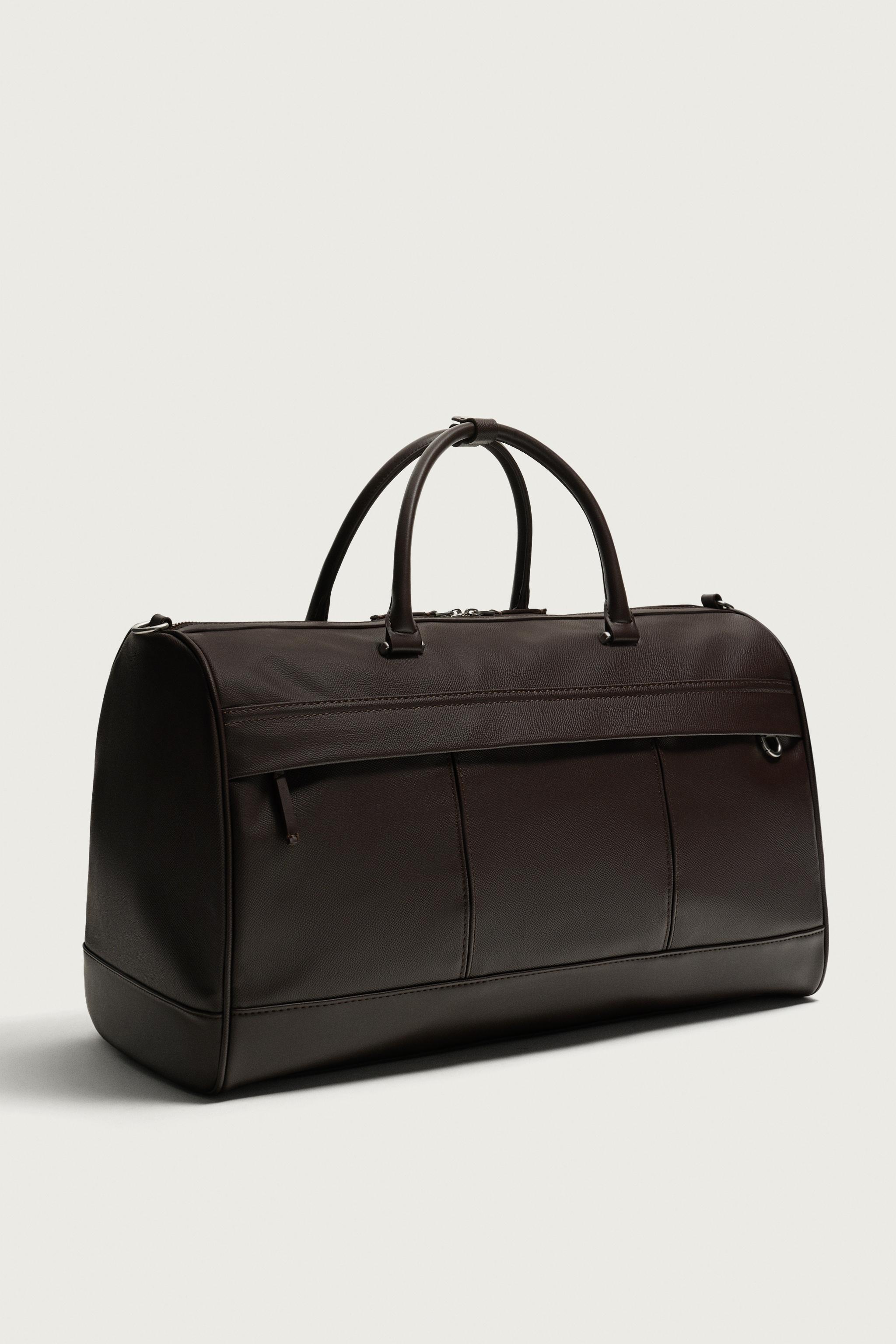 TEXTURED TRAVEL BAG - Brown | ZARA United States