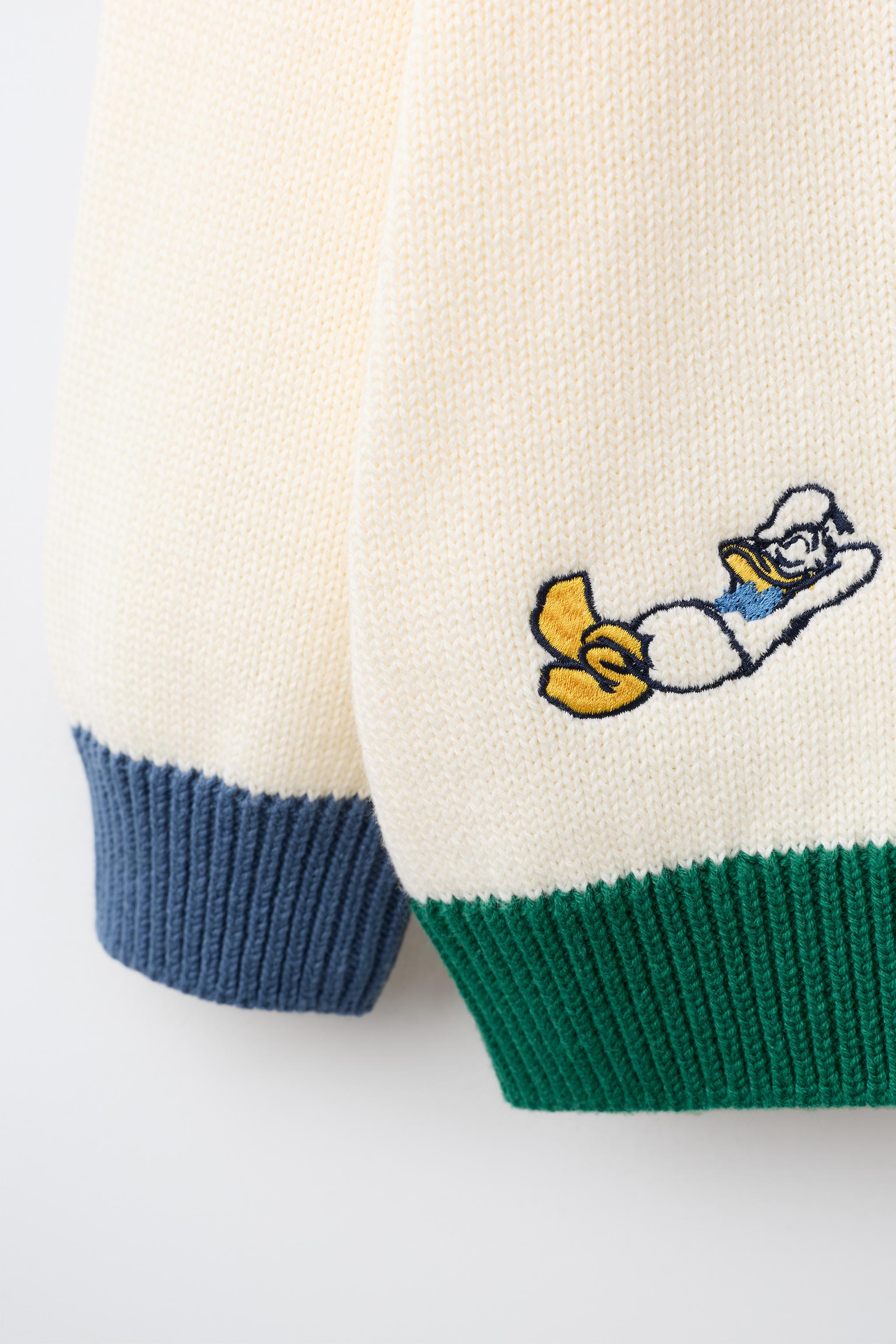 Детские свитеры Zara MICKEY MOUSE © DISNEY EMBROIDERED KNIT POLO — фото 4