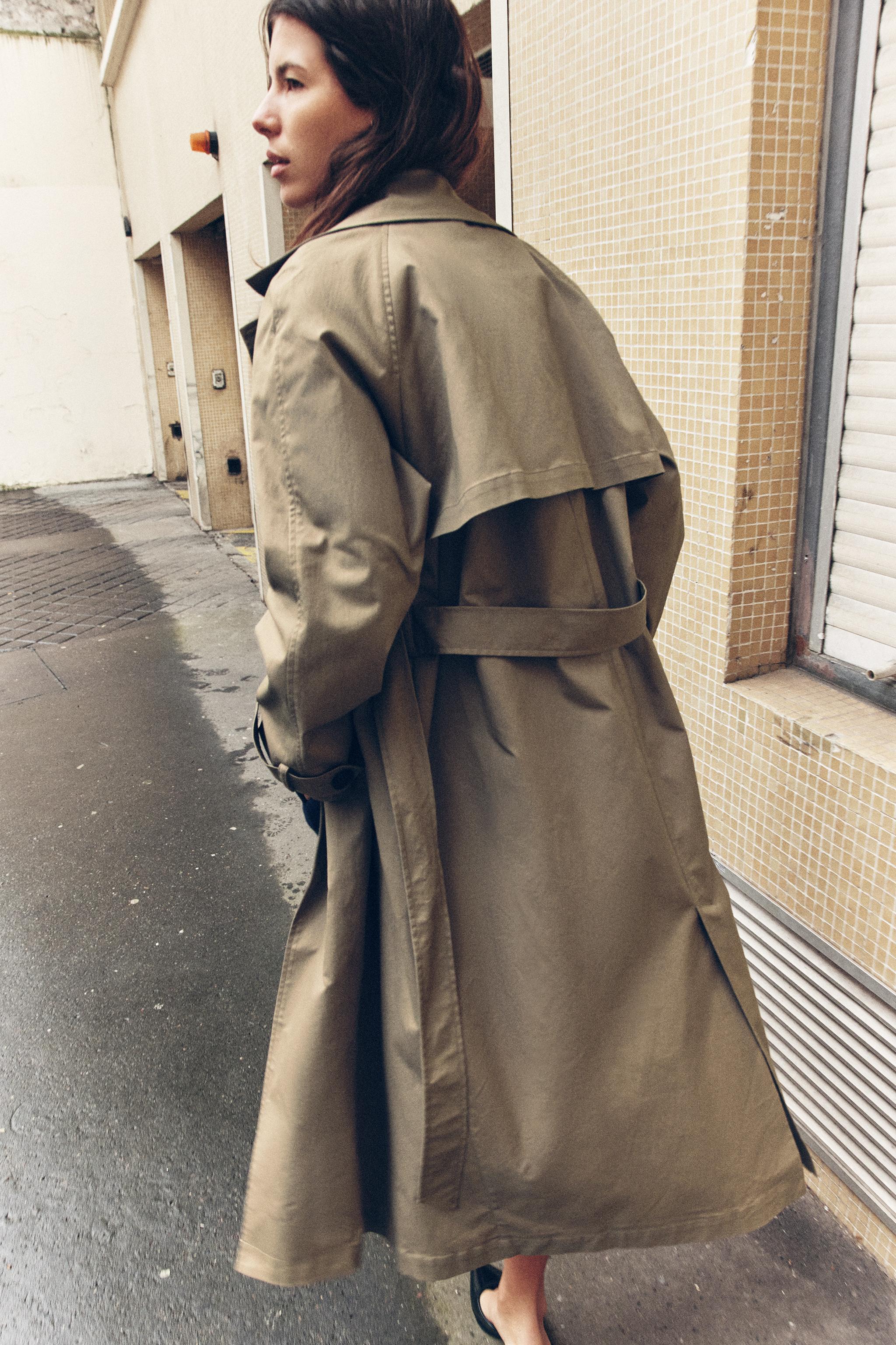 CLASSIC TRENCH COAT WITH BELT - Khaki | ZARA United Kingdom