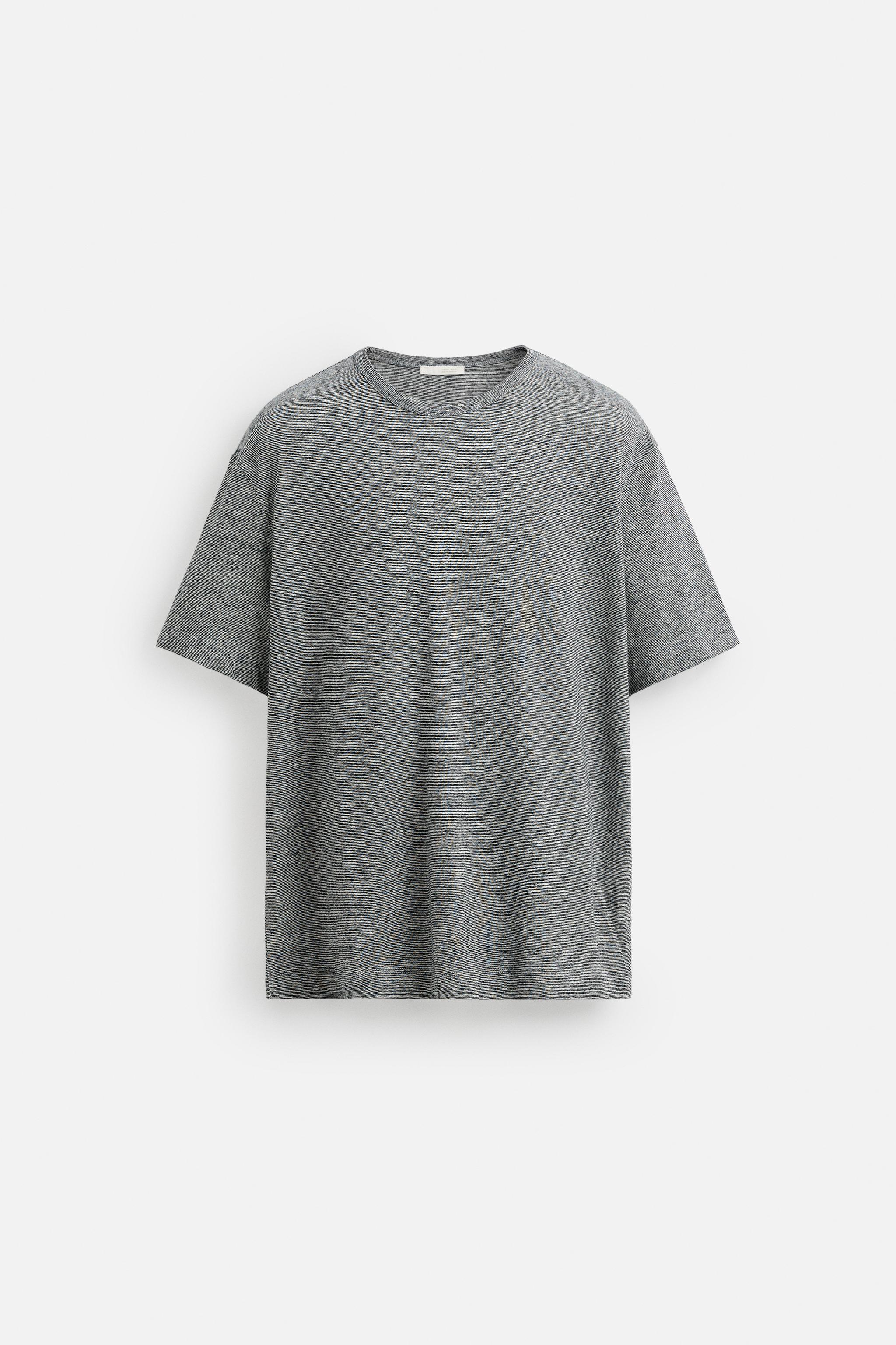 T-SHIRT RAYÉ COTON ET LIN