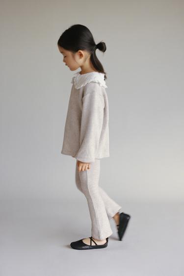 SOFT-TOUCH FLARED LEGGINGS - Sand / Marl by Zara