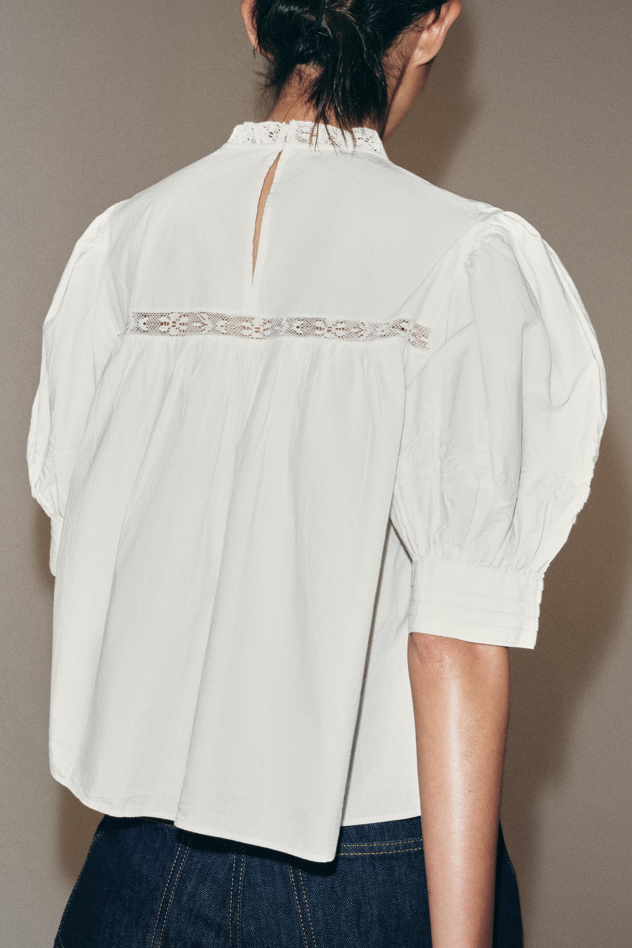 İŞLEMELİ GÖMLEK ZW COLLECTION - Görsel 3