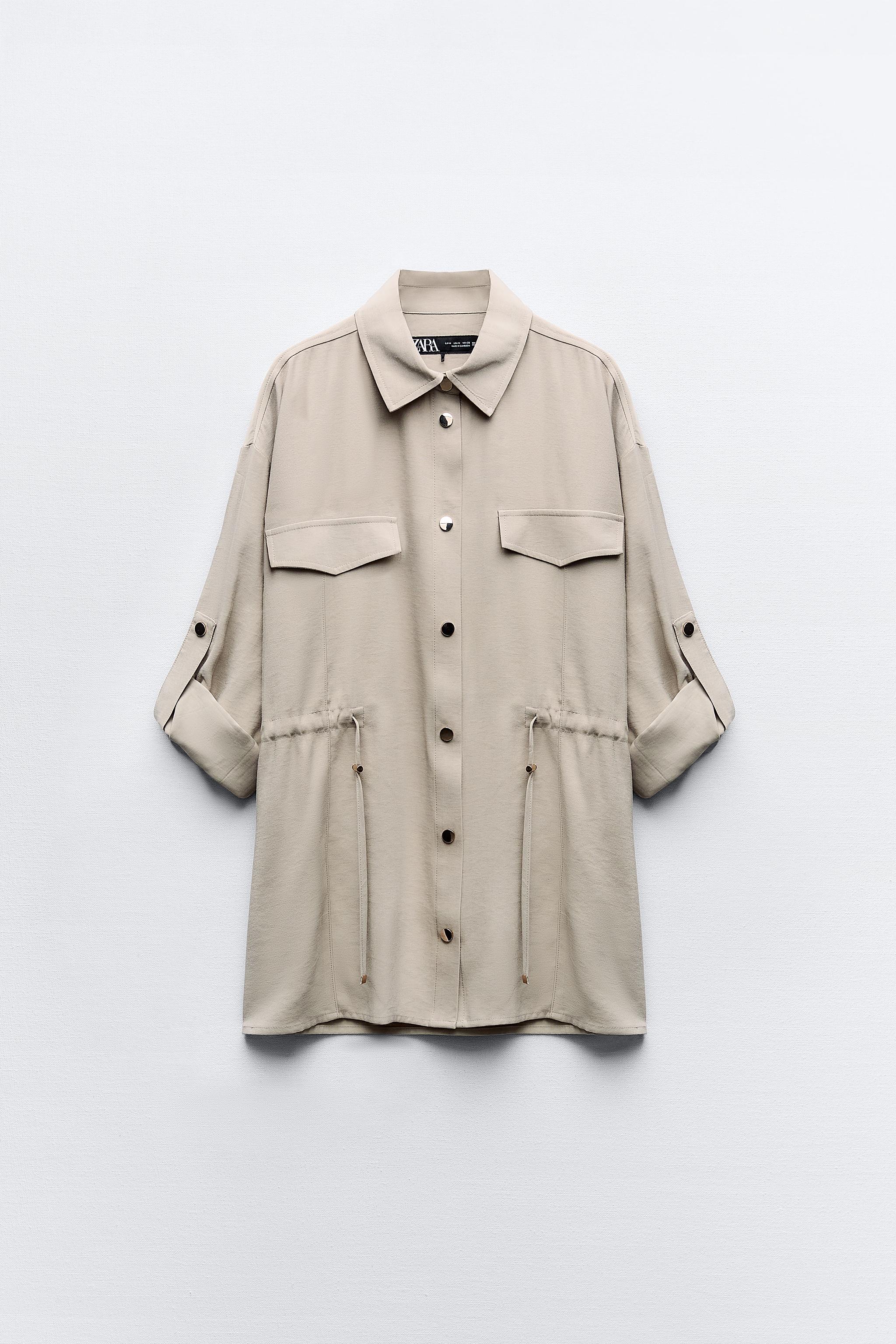 Zara cropped hot sale corduroy jacket