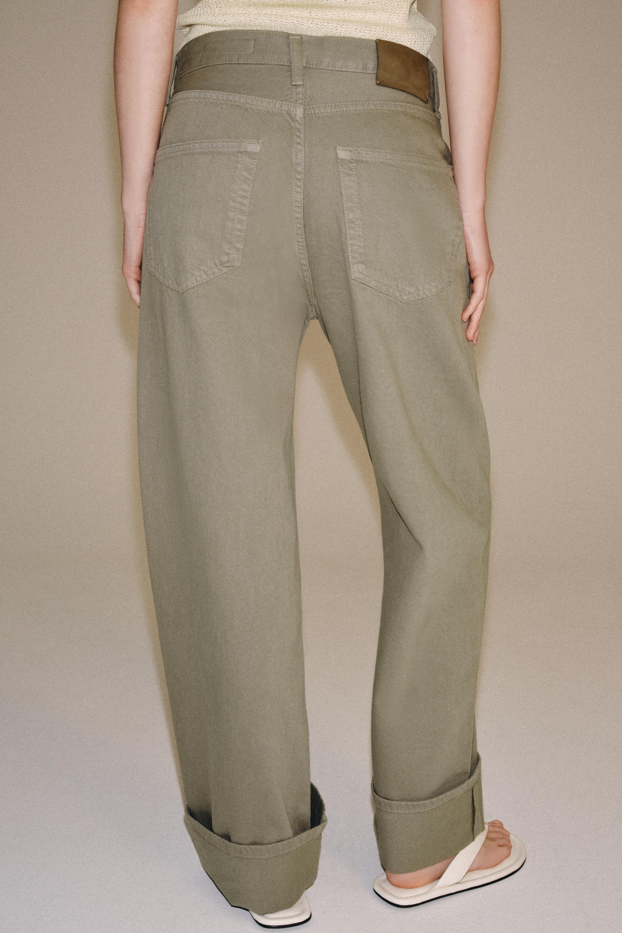 Женские джинсы Zara ZW COLLECTION MID-RISE BAGGY JEANS — фото 4