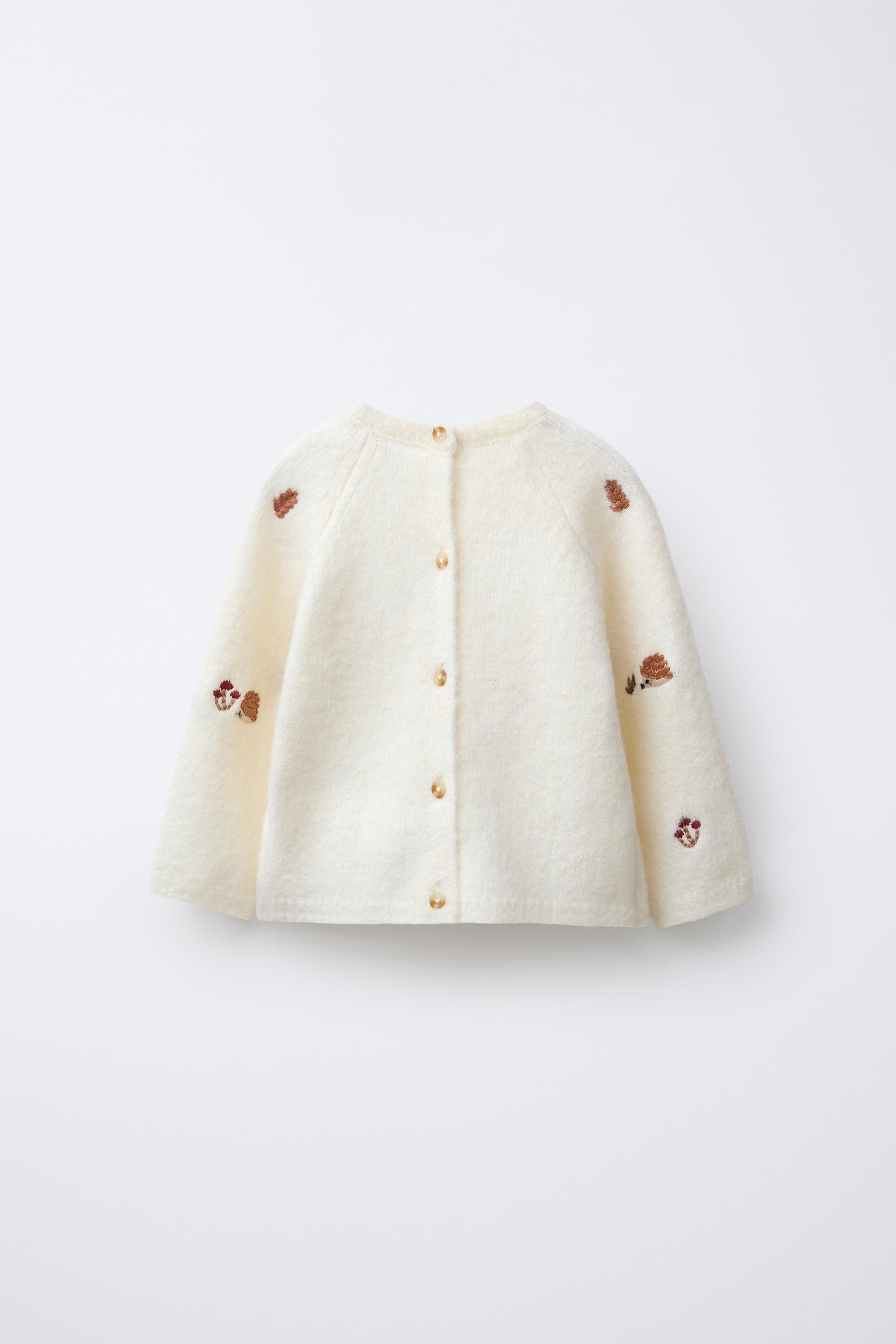 EMBROIDERED HEDGEHOG KNIT JUMPER - Ecru | ZARA United States