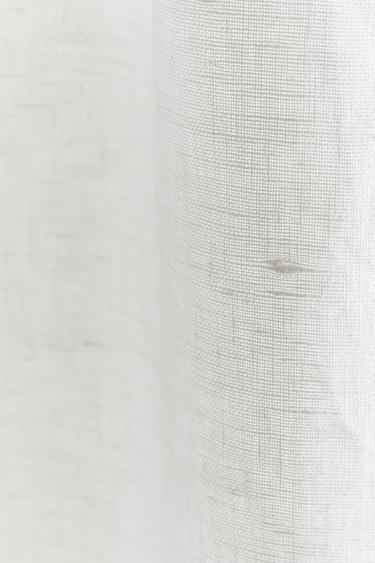 WASHED LINEN CURTAIN WITH MEDIUM OPACITY - White by Zara - Image 2