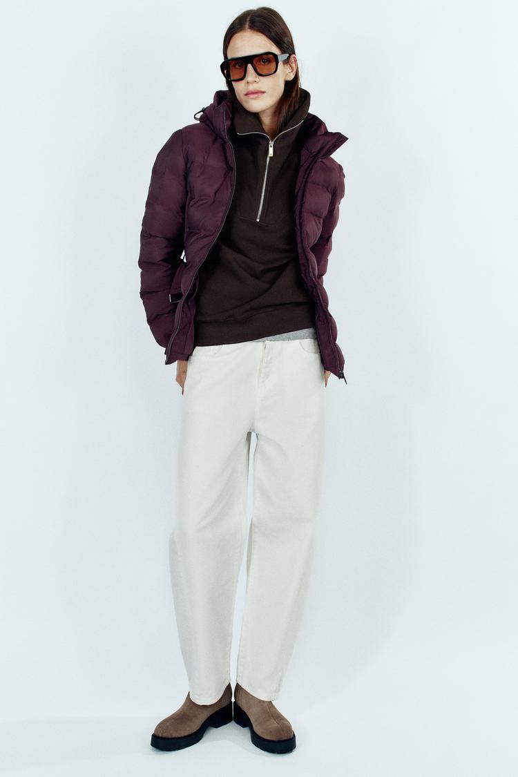 WATER-REPELLENT WINDPROOF PADDED ANORAK WITH HOODIE