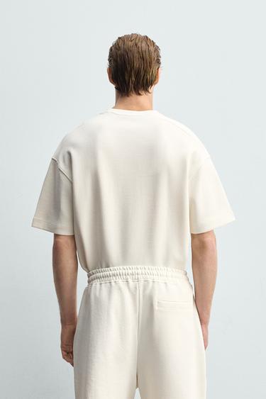 RELAXED FIT INTERLOCK SWEATSHIRT - Oyster-white by Zara