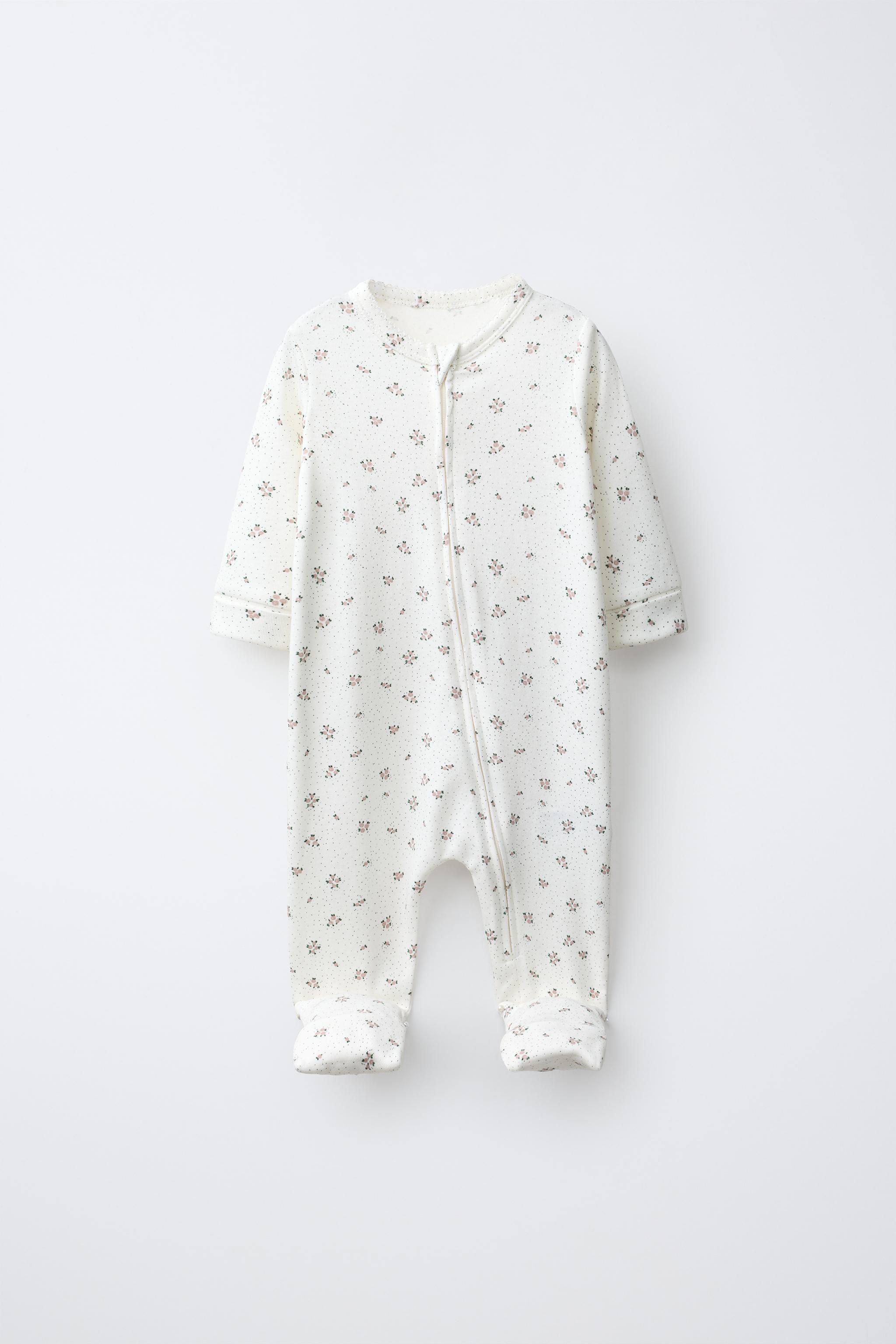 2-PACK OF FLORAL CONVERTIBLE SLEEPSUITS — Pink