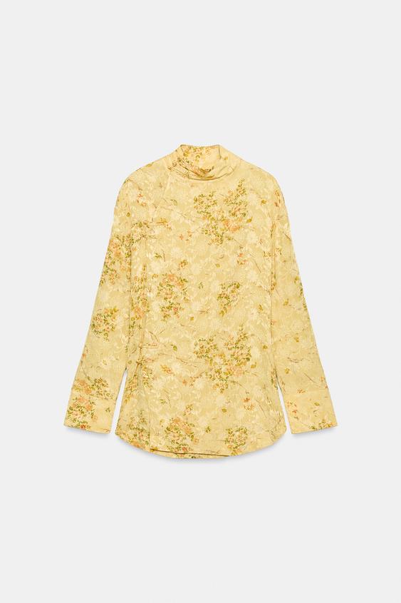 ZW COLLECTION PRINTED SHIRT - Yellow by Zara - Image 0