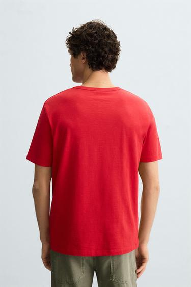WAVE GRAPHIC T-SHIRT - Red by Zara - Image 2