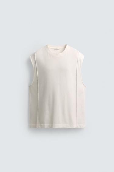 SEAM TANK TOP - White de Zara - Image 7