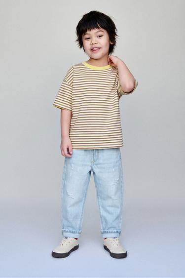 JEANS BAGGY LOW ROTOS - Azul claro de Zara