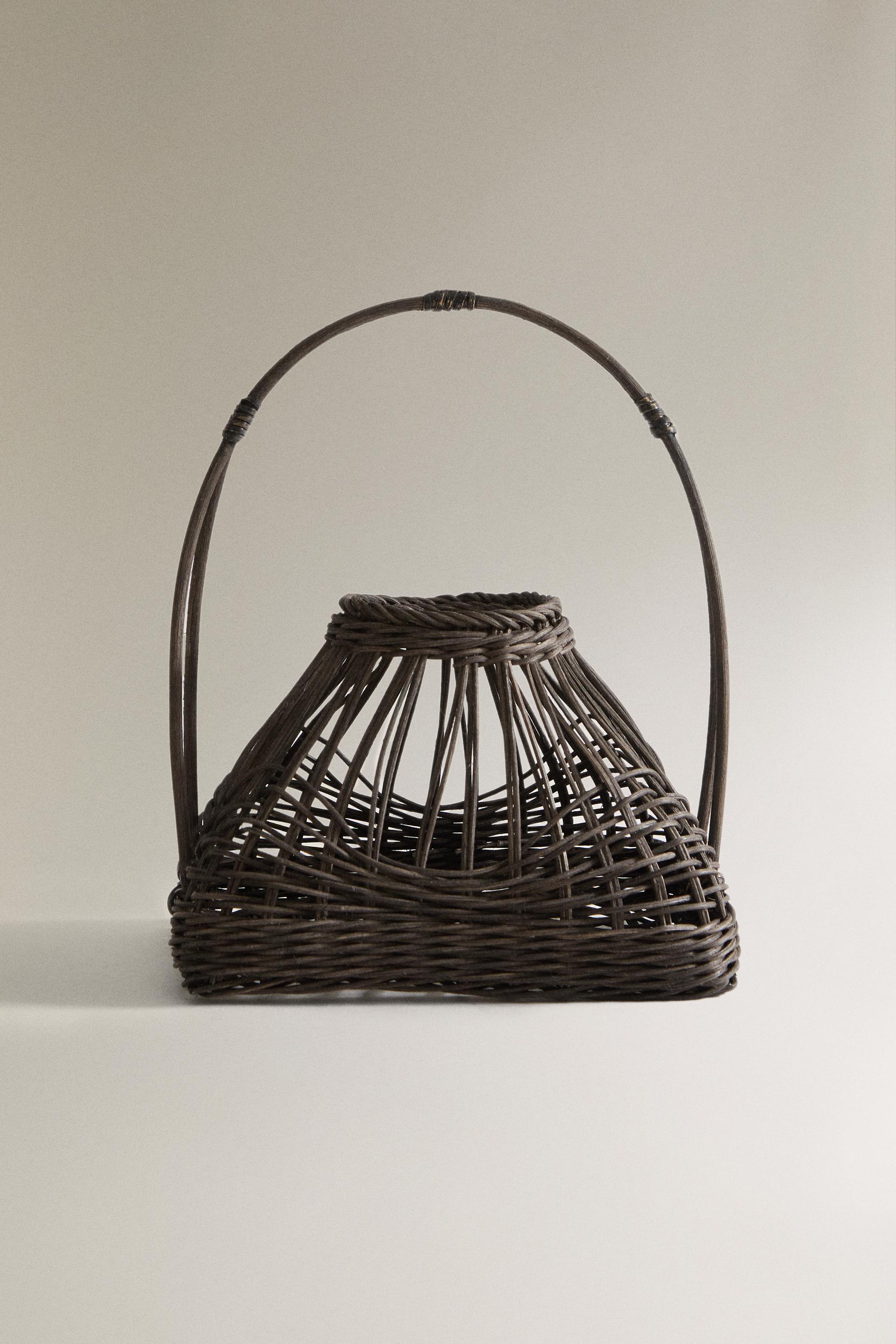 WOVEN BASKET - Black | ZARA Ireland