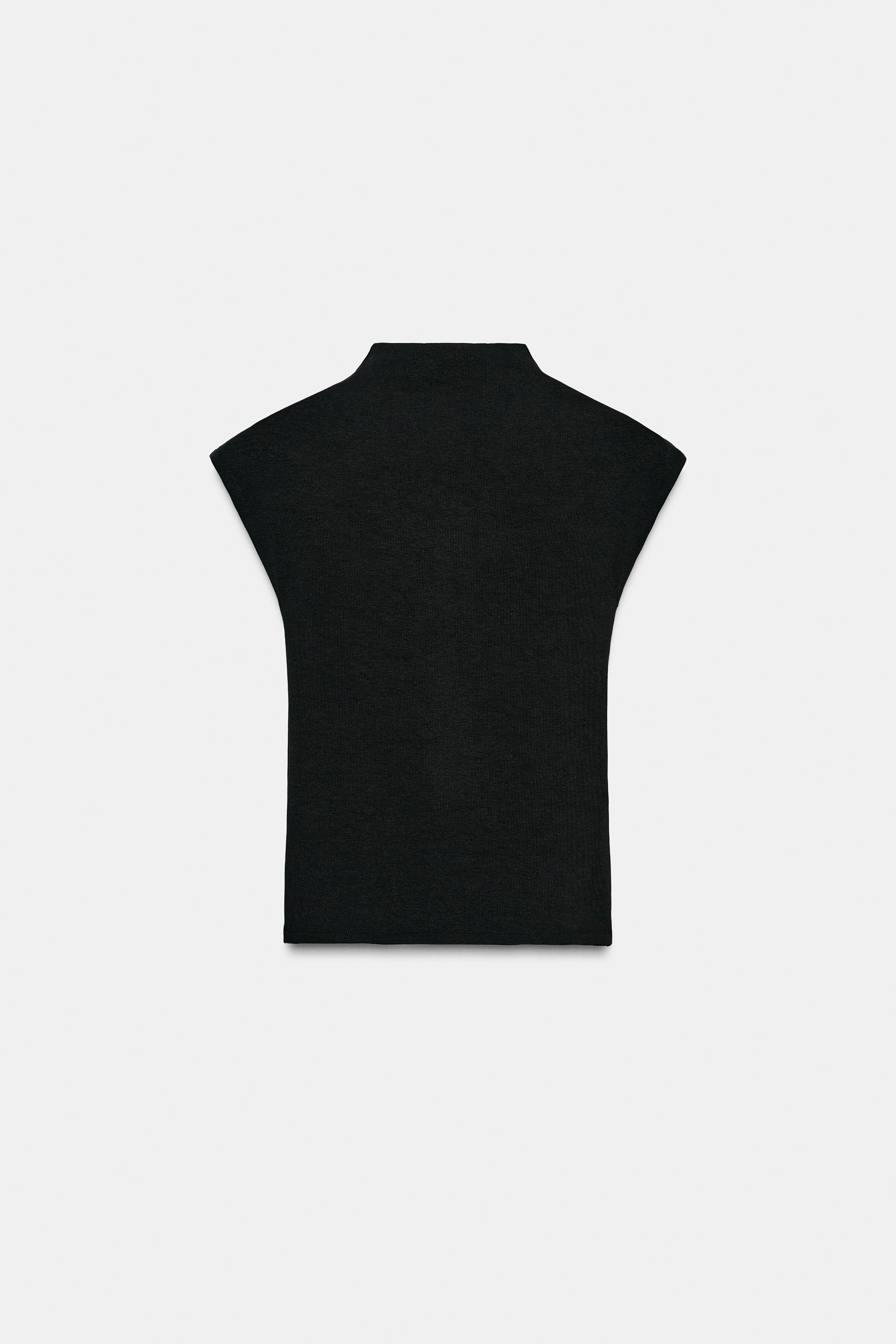 HIGH NECK TOP - White | ZARA United States