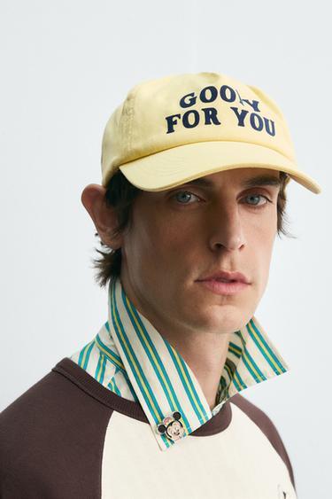 CASQUETTE INSCRIPTION HARRY LAMBERT FOR ZARA X DISNEY - Jaune de Zara - Image 1