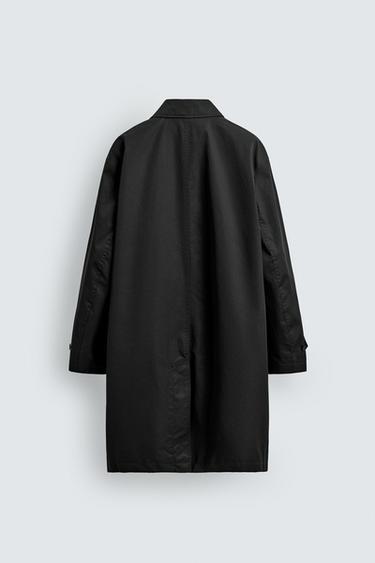 GABARDINE REGULAR FIT DÉPERLANTE - Noir de Zara - Image 8