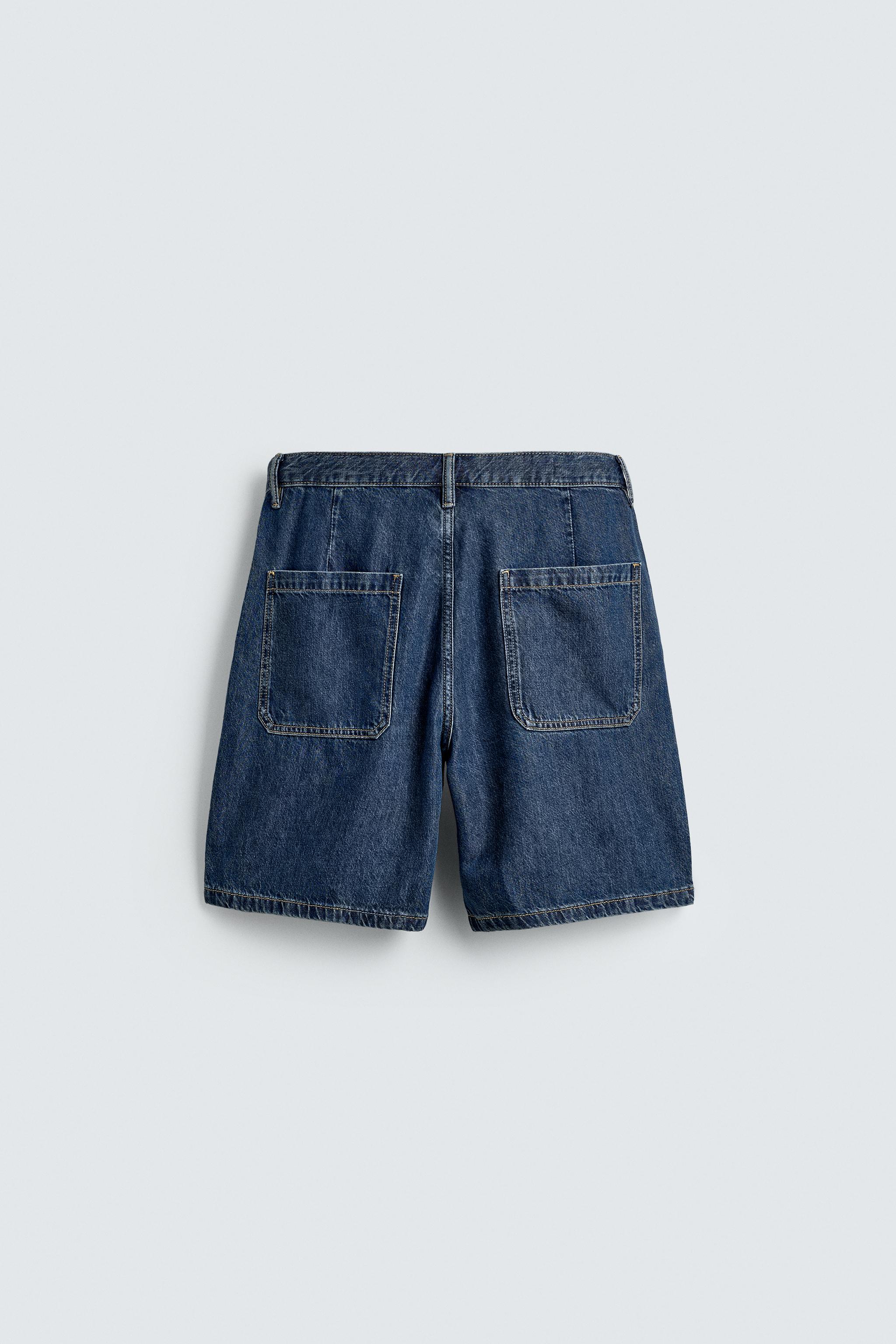 BERMUDA EN DENIM LÉGER STRAIGHT FIT