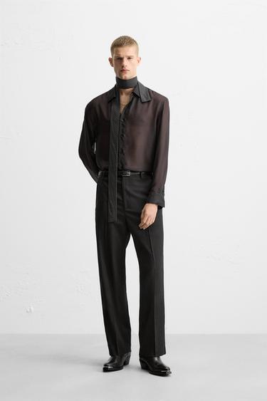 LIMITED EDITION POLKA DOT PRINT SHIRT - Black by Zara - Image 0