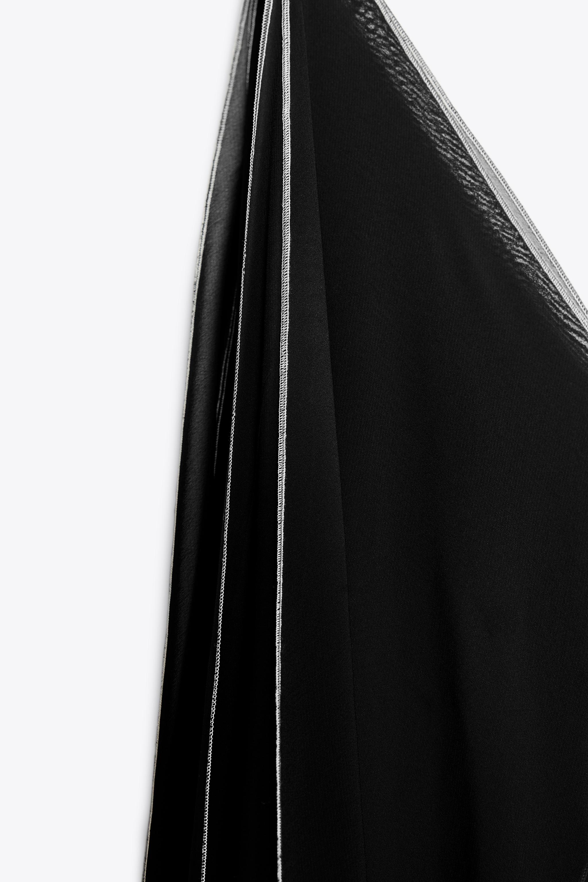 ZW COLLECTION ASYMMETRIC TOP - Black | ZARA United States ZW COLLECTION ASYMMETRIC TOP - Black | ZARA United States