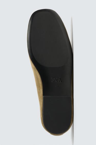 MOCASSINS EN CUIR - Or de Zara - Image 6