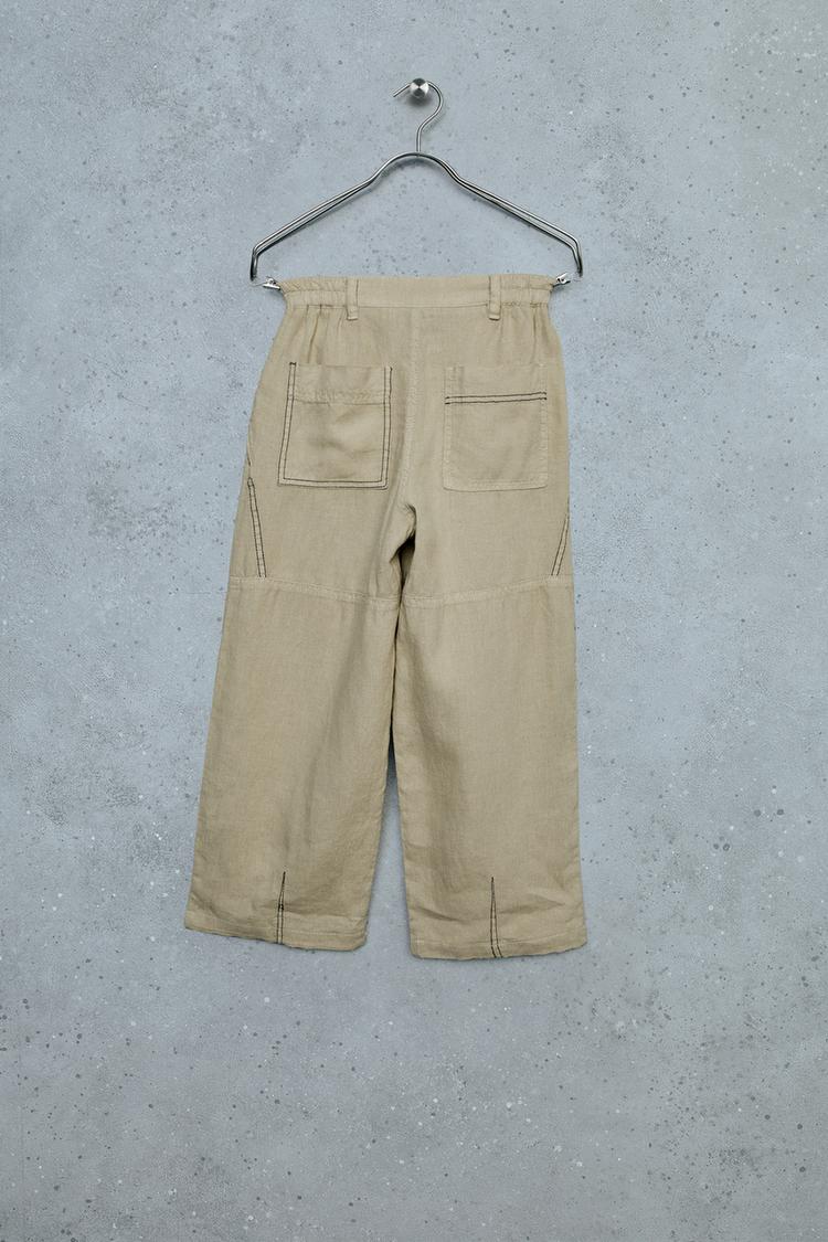 STORIESZ - Pantalones 100% lino 5