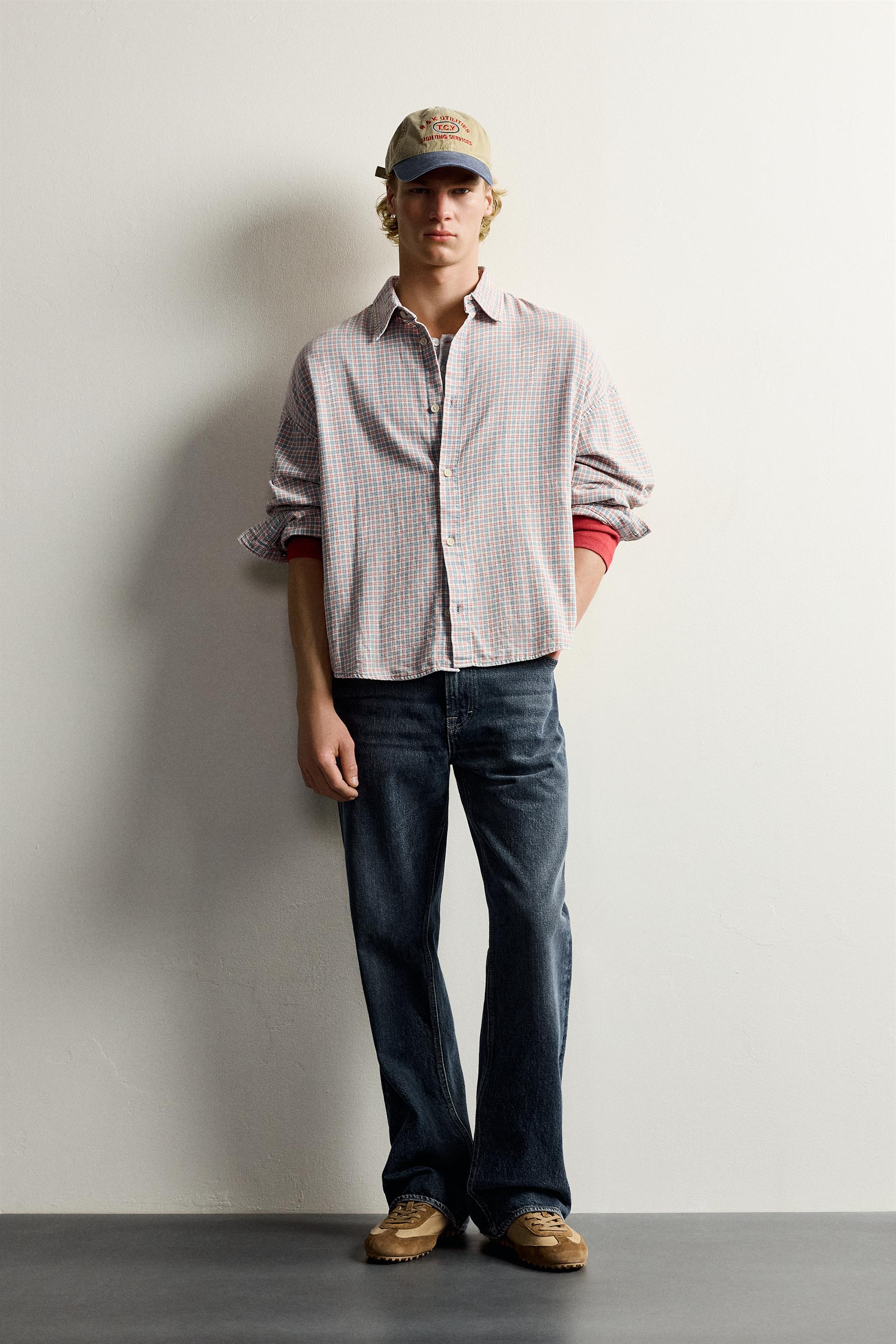 CHEMISE COUPE DÉCONTRACTÉE À CARREAUX