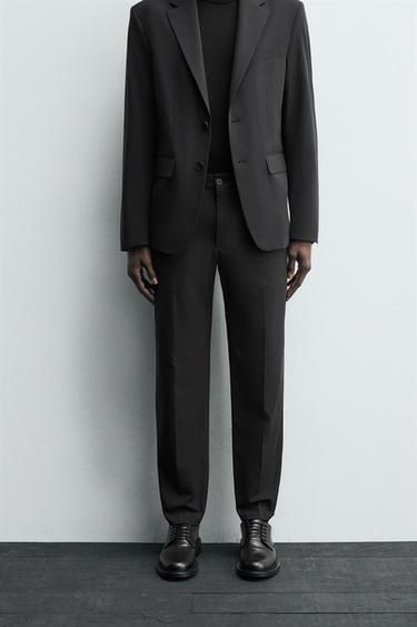 LIGHTWEIGHT COMFORT SUIT TROUSERS - Black by Zara