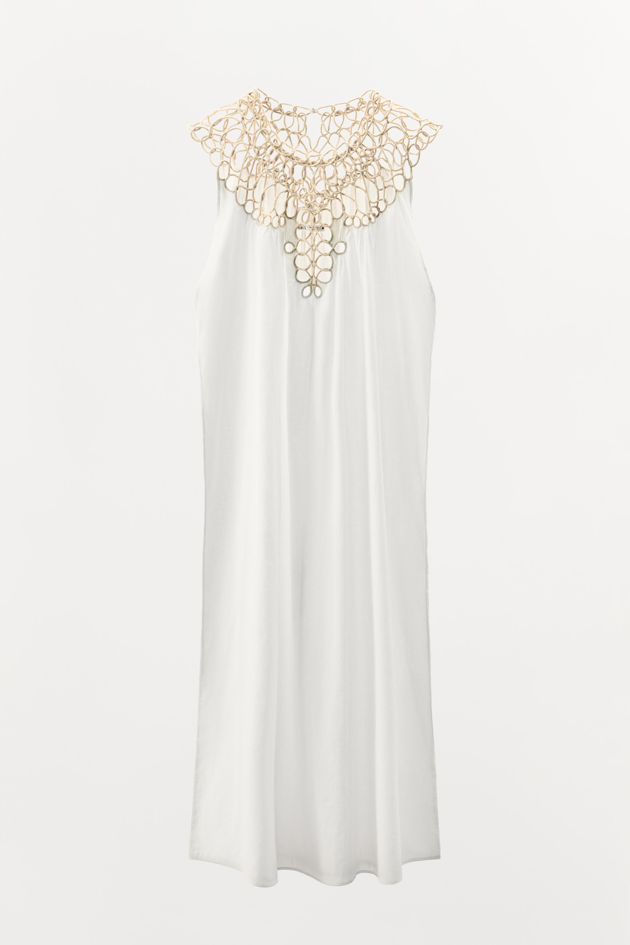 ワンピース ADD WHITE COTTON DRESS LIMITED EDITION COMBINATION COTTON DRESS - White | ZARA