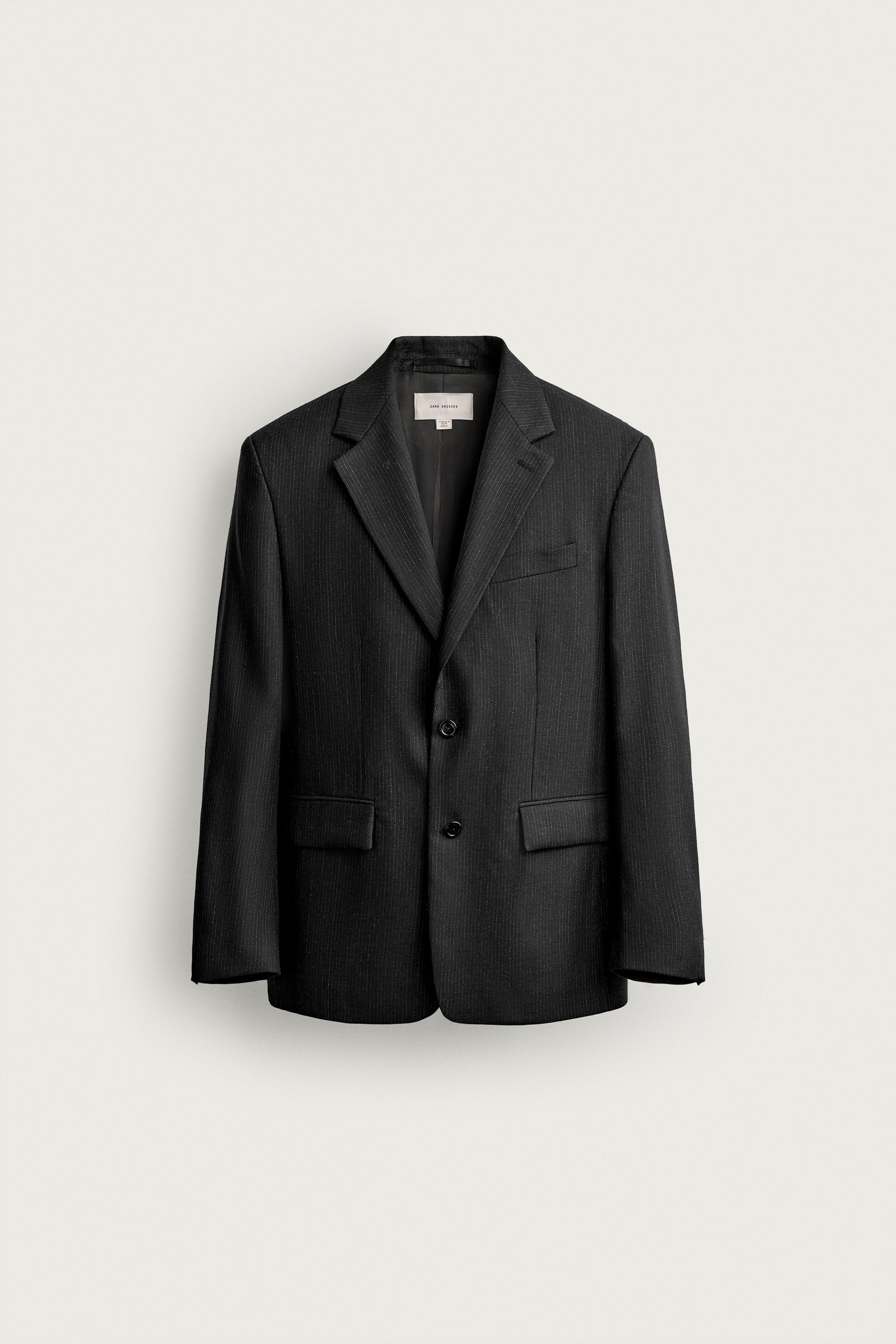 VESTE DE COSTUME À RAYURES 100 % LAINE MANTECO®
