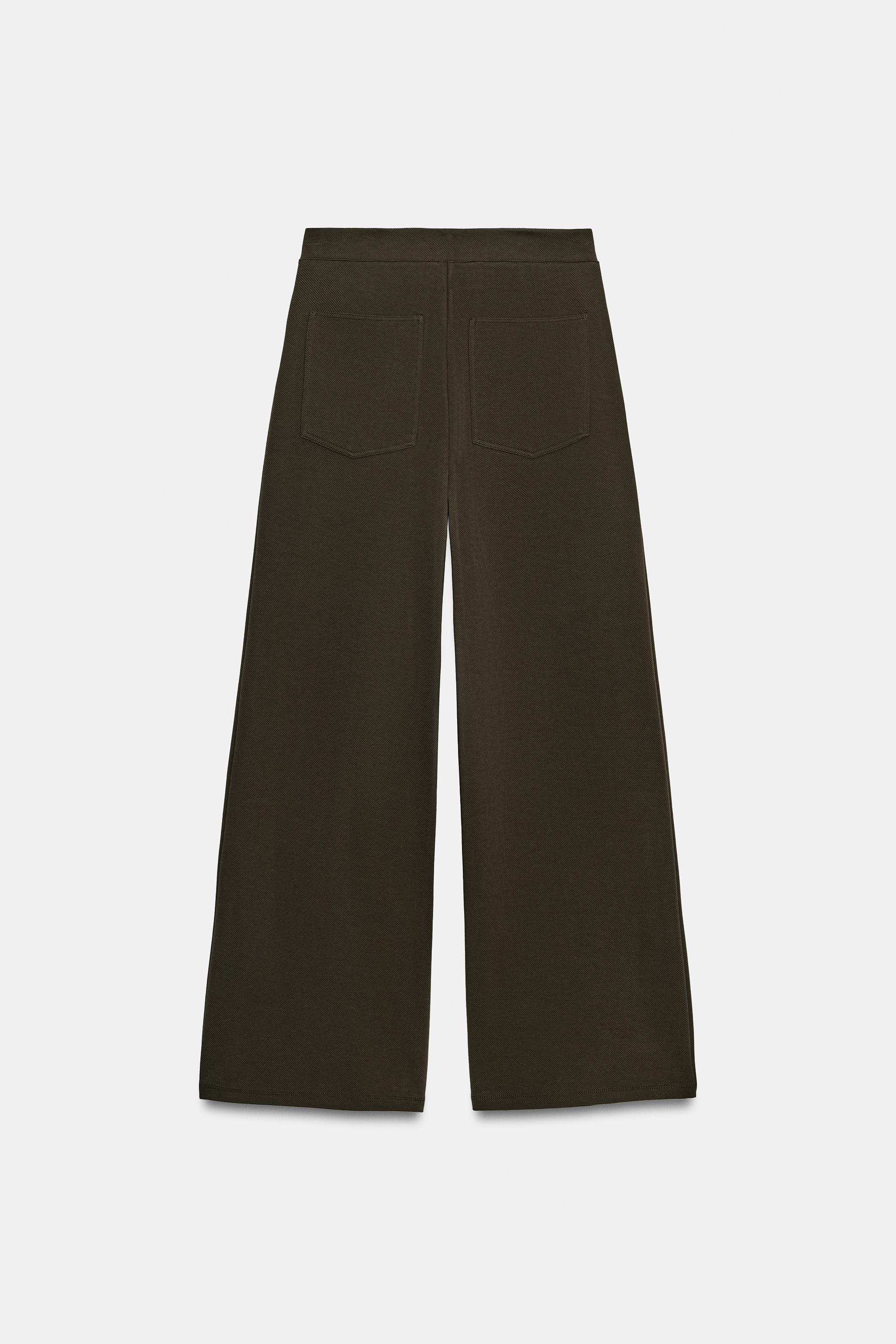 DÜĞMELİ DÜZ KESİM PANTOLON - Görsel 8